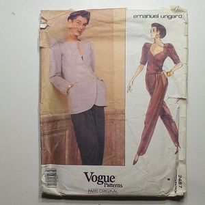 Vogue Paris Original Emanuel Ungaro sewing pattern Sz 8